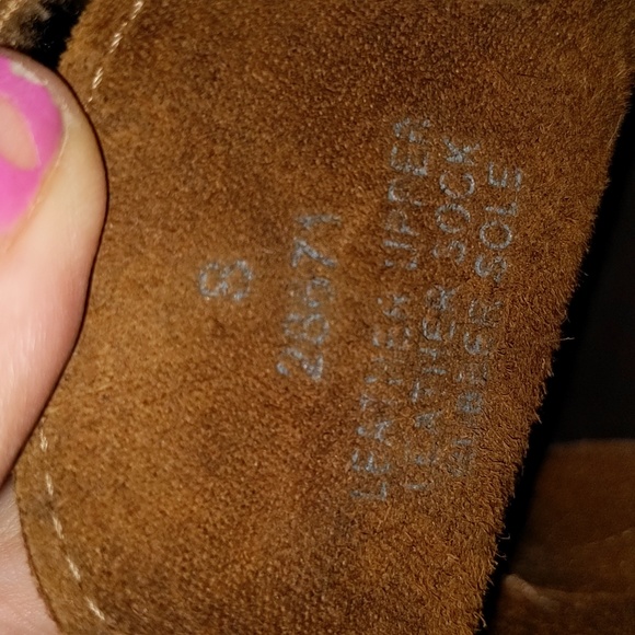 🔥 J Crew MacAlister Wedge Booties Brown Suede Leather Size 8 - Picture 9 of 9